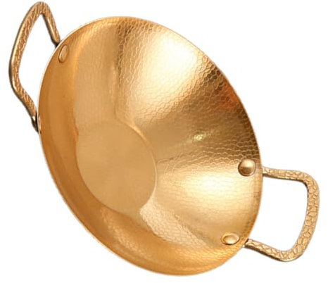 Agashi Pentole da Cucina in Acciaio Inox, Padella a Nido D'Ape, Pentola Calda, Wok da Cucina, Padelle Antiaderenti, Padella Wok, Padella per Uova, Uso Domestico Pentole/D/28 * 20 * 5Cm