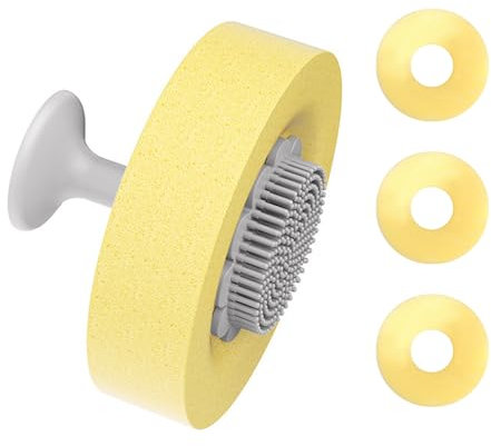 FROMCEO Silicone Sponge Brush For Kitchen Use With Suction Cup Storage Detachable Dish Scrubber Dishwashing Brush Set