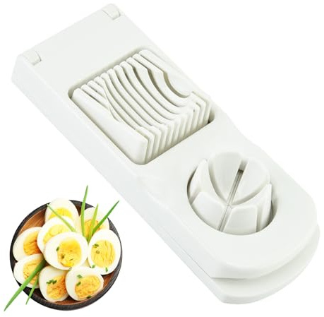 Coupe-œufs durs | Coupe-œuf 2 en 1 | Coupe-œufs | Séparateurs de qualité alimentaire pour la préparation des repas, le petit déjeuner, le sandwich, la salade, les légumes, la maison, les pique-niques