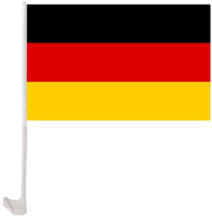 Bandera de Alemania para coche, bandera alemana para exteriores, decoración de poliéster resistente al, diseño patriótico ligero y duradero, accesorio colorido vibrante para desfiles de