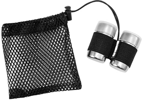 Bollisate Set Portaspezie da Campeggio - Contenitori Da Viaggio Per Sale E Pepe,2 Dispensieri in Acciaio con Borsa,Per Ufficio Casa Portapranzo Escursionismo Arrampicata