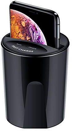MASO Wireless Auto Ladegerät，X8 Qi Auto Wireless Ladegerät Cup Telefon Ständer Halter Cup Wireless Fast Charging Dock für Xs Max/Xr/X/8 Plus Samsung Galaxys Smartphone