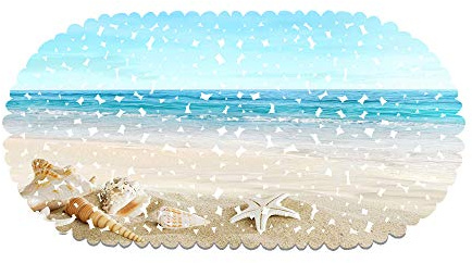 rutschfeste Badewanne Duschmatte PVC rutschfeste Lebendige Seesterne Badewanne Matte Für Badezimmer 70 X 35 cm Mit Starken Saugnäpfen (Style 04)