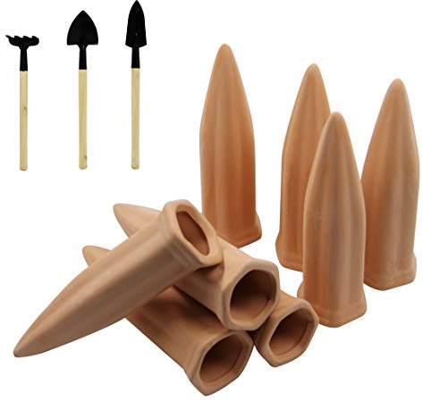 MorTime Dispositif Arrosoir Autonome Automatique pour Plantes en Terre Cuite 8pc