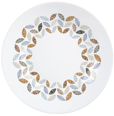 Luminarc Florescence - Suppenteller 20 cm - 6 Stück - aus Opal - Mikrowellengeeignet und spülmaschinenfest - widerstandsfähig und langlebig, Weiß | Porenfreies Opalglas, Teller mit floralem Dekor, spülmaschinenfest, ideal für Alltag und Gastronomie, dauerhafter Glanz