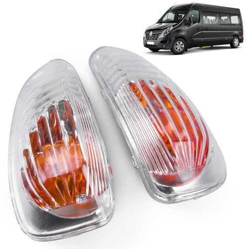 ROBUST Mirror Indicator Light Lens Right Driver & Left Passenger Side For Renault Master Nissan NV400 Vauxhall Movano 261603141R 95508976 4405993 2616000Q0A