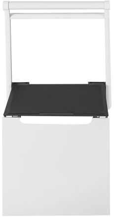 Wandmontage Duschklappsitz Klappbar bis 150kg, Anti-Rutsch Duschhocker Badestuhl mit Lehne, Platzsparender Bad Duschsitz Klappsitz für Senioren, Mütterlicherseits, Behinderte, Weiß
