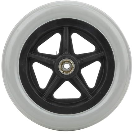 Vorderrad für Rollstuhlzubehör, Ersatzteil für Rollstuhl, Rollator, Gehhilfen (15,2 cm, 17,8 cm, 20,3 cm) (15,2 cm)