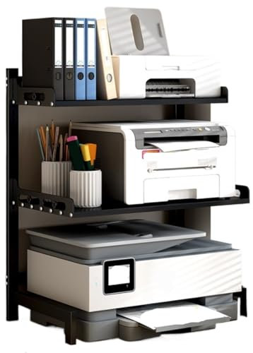 FENGJISUN DruckerstäNder Druckertisch 3-Tier Drucker Stand Büro Drucker Regal Drucker Rack Drucker Ständer Drucker Tisch Für Hause Druckerschrank