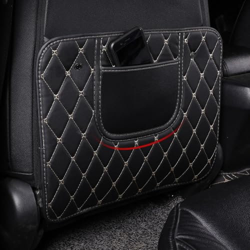 ZDHXZYQ Rückenlehnenschutz Auto für VW Passat CC, Leder Autositz Rückenlehne Protector, wasserdichte Autositz-Schutzmatte Kick Mats,A-Small