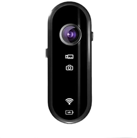 Zeerkeer Mini Thumb Actionkamera Motorradhelmkamera Reiten 1080p Tauchkamera mit Wasserdichter Silikonhülle, Bildstabilisator und WLAN-Verbindung für Smartphones