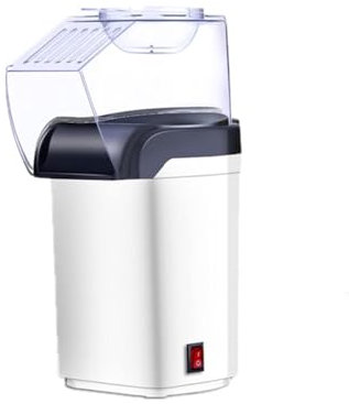 WBRSybUK Portable Popcorn Maker, Air Popcorn Maker, Mini Popcorn Maker, Fast And Easy-to-Use, Popcorn Popper Maker, for Families with And Parties,White