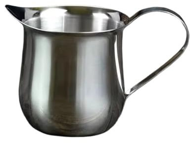 birene Creamer Pitcher Stainless Steel Small Milk Cup Milk Cup Fashion Coffee Brewing Cup Milkshake Cup Pointed Spout Milkshake Cups Gravy Boats(XL)