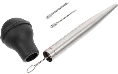 SECFOU 1set Turkey Baster Marinade Injector Seasoning Pump for Bbq and Roasting for Turkey Steak and Meat Includes Oil Dropping Tube Kitchen Tool