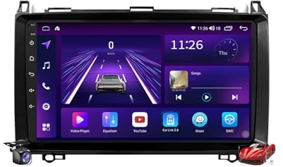 M6 plus3,Android 15.0 Autoradio 2 Din Stereo con 4G 5G WiFi Carplay Android Auto per B-Class W245(2004-2012) GPS Navi 9 Pollici Tablet Lettore MP5 Multimediale FM BT Receiver