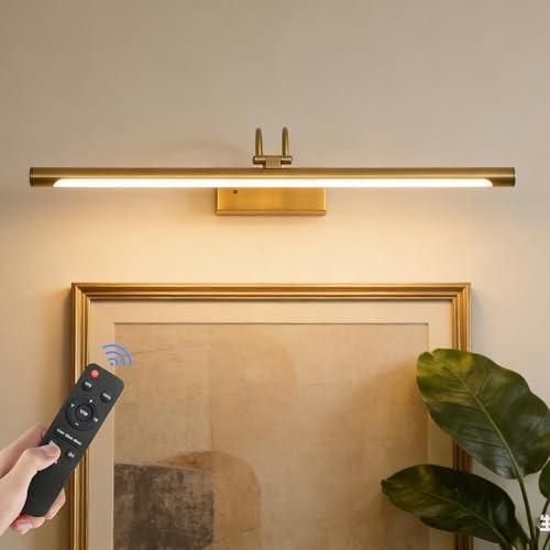 Actask Bilderleuchte Akku Fernbedienung 60cm LED Bildbeleuchtung Kabellos