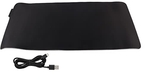 HYUMTODE Extra Large RGB Gaming Mouse Pad, Wireless LED Mouse Pad with Gradient Lighting, 900 x 400 x 4mm Ultra Thick Non - Slip Mat for PC Gamers