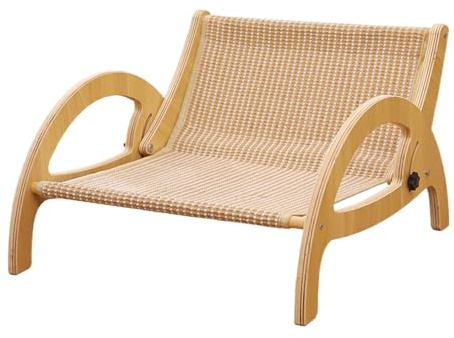 Kratzsofa Für Katzen,Holzrahmen Mit Verstellbarer Rückenlehne,Katzensofa Mit Kratzfunktion Und Kratzbett - Für Kitten Und Haustiere Zum Schlafen, Spielen Zur Bereicherung In Innenräumen, Zuhause