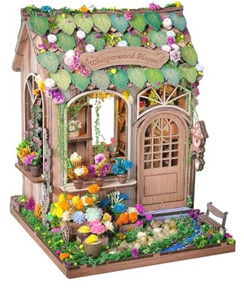 KiBcsLic Miniatur-Puppenhaus-: Bastelset zur Förderung der Hand-Augen-Koordination – ideal für und Erwachsene als Geburtstagsgeschenk