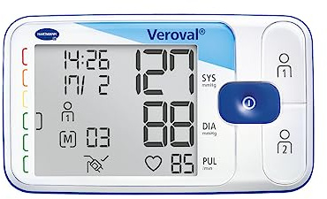 VEROVAL, Digital Arm Blood Pressure Monitor Blood Pressure Monitor Device for Measuring Blood Pressure Quick and Accurate Measurement Ergonomic 200 Readings Universal Size (22-42 cm)