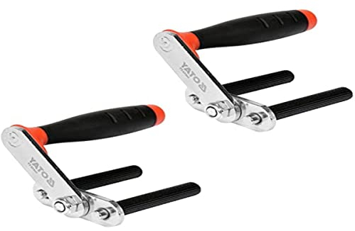 Yato Plattenheber 2-teilig mit Tragegriff, Rot/Schwarz, 1,8 kg, PP, TPR Griffmaterial, Stahl, 30 cm