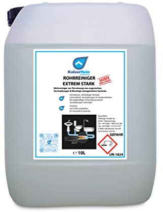 KaiserRein Profi Rohrreiniger 10L - Kraftvoller Abflussreiniger gegen Verstopfungen in Dusche, Küche und Toilette