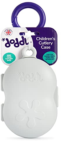 doddl Toddler Cutlery Travel Case for 2-Piece & 3 Piece Toddler Cutlery Cool Grey (Case Only)
