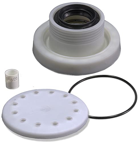 Trommellager Lagersatz Waschmaschine kompatibel mit AEG 4071306502 | DeClean Lagersatz - Trommellager rechts, Set inkl. Dichtung, Fett, Lagerbock, passend für AEG Electrolux Privileg