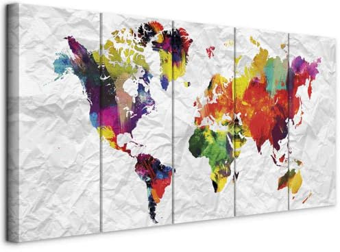 murando - Quadri Moderni Acustici per Camera da Letto Matrimoniale 225x90cm | Chiodi Inclusi, 5 Pezzi, Quadro Moderno Acustico, Schiuma Acustica, Pannelli Fonoassorbenti Decorativi, Produzione Europea