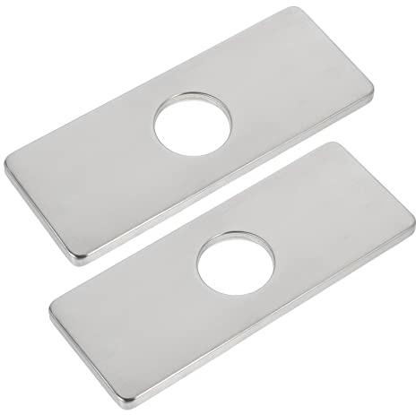 Angoily Placa De Grifo De Acero Inoxidable De 4 Pulgadas Para Cocina Y Baño Escudo De Un Solo Orificio Resistente a La Corrosión Para Uso Doméstico Y Comercial