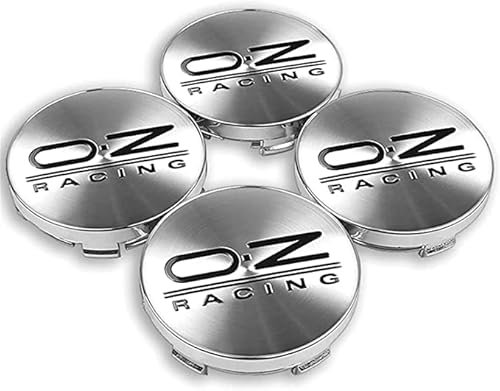 DAYDO 4 StüCk Auto Radnabenkappen Nabendeckel FüR OZ, Radnabenabdeckung Center Felgendeckel Radkappen Wheel Caps Nabenkappen Mit Logo,C