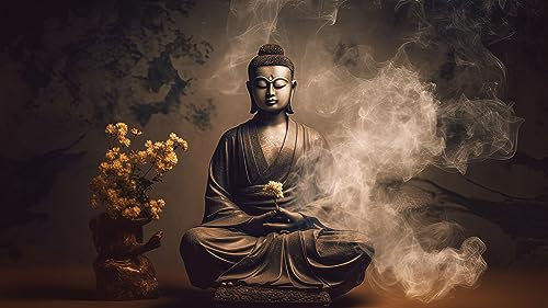 Holzpuzzle Erwachsene 1000 Teile Buddha Meditiert Im Rauch 75 * 50Cm