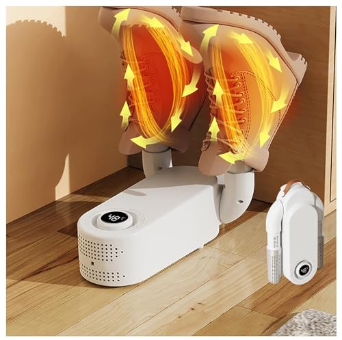 Boot Warmers/Dryer, Electric Shoe Dryer with Heat Fan Portable Folding Design and Timer, Sneaker Dryer Shoe Dryers for Sneakers for Shoes,Gloves,Hats,Socks
