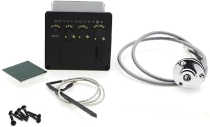 Tonabnehmer für Akustikgitarre 2-Band-Tonabnehmer Für Akustikgitarre, EQ-Equalizer Für Akustikgitarre Mit Tuning-Gitarrenverstärker