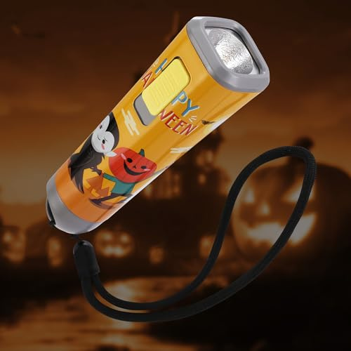 EverBrite Halloween Torch, Small Flashlight with Clip (Orange)