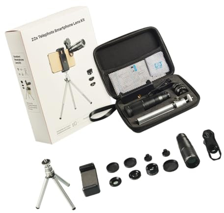HOMSFOU Objectif pour Téléphone Portable Objectif Macro Angle Téléobjectif Fixe