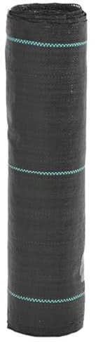 vidaXL Membrana para Malezas PP Negra 0,5x150 m, Tela de Control para Malas Hierbas