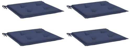 vidaXL Palettenkissen 4 STK. Marineblau 40x40x4 cm Oxford-Gewebe