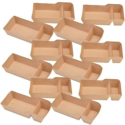 Snack Boxes 50pcs Paper 440ml Khaki Party Box Pack