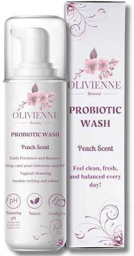 Probiotic Feminine Foam Wash 150ml – Herbal pH-Balanced Cleanser with Lactobacillus for Intimate Care, Full-Body Freshness, Odor Control & Daily Protection for Delicate Skin by Olivienne Beauty