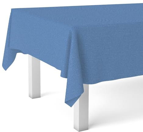 Martina Home Tischdecke, Wachstuch, TER, Blau, 140 x 140 cm
