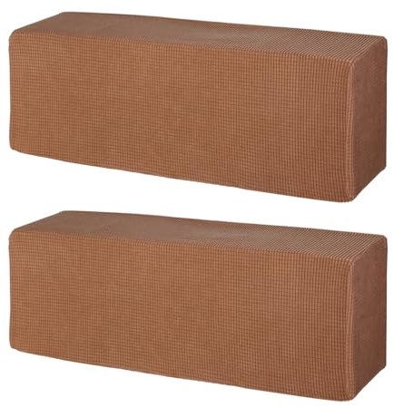 PATIKIL Funda para Aire Acondicionado De 37, 2 Piezas Funda De Polvo Tejida Antipolvo para Aire Acondicionado De Pared Dividido, Marrón
