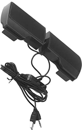 OSALADI Computerlautsprecher Sound für Notebook mit USB Clip Kompakter Abs Material 3w Leistung Realistischer Mp4 für PC und Laptop