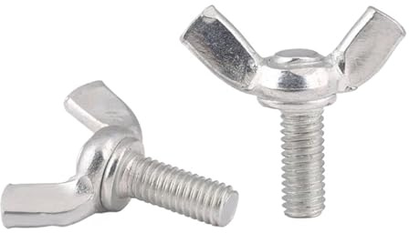 oavhvchg 10 Tornillos de apriete Manual M4 M5, Tornillos de Mariposa, Tornillos de Mariposa con alas, Tornillos de ángulo de Oveja(20mm,M5-10PCS)