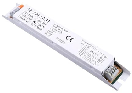 JASMKLX Ballast Fluorescent électronique Adaptable T8 Large 2x36W 1 pièce