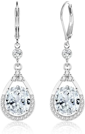 ALEXCRAFT Pendientes de gota de plata 925, chapados en oro de 14 quilates, pequeños aretes de aro con corazón, colgante de moneda redonda, ganchos franceses ligeros, aretes con colgante de circonita