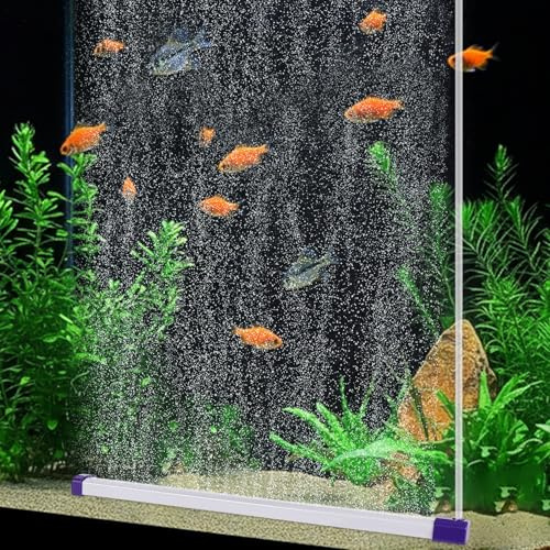 hygger Fish Tank Air Bubbler, Air Stones for Fish Tanks Quiet High Dissolved Oxygen Diffuser Aquarium Bubbles Air Stone with Air Tubing for Freshwater Saltwater (43cm)