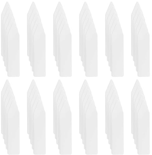 60er Set Kragenstäbchen für Herrenhemden, Hemdhalter Herren Kragenverstärker aus Stäbchen, Hemdkragen Einsatz Herren-Kragenstäbchen Plastik (1x5.5cm) für Herren Vater Ehemann