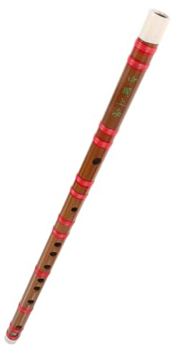 Chinesische Bambusflöte aus Bambus für Anfänger als Musikinstrument | Lange Bambusflöte, Glatte Oberfläche, Traditionelles Instrument für Einsteiger