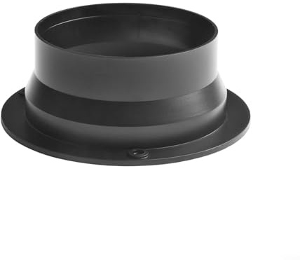 Quadratischer Flansch ABS-Kunststoff Kanalverbinder für 100 250 mm Durchmesser Schlauch-Rückschlagventil in Dunstabzugshaube und Inline-Abluftventilatorsystemen (FL100-X)